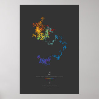 100k Digits of the Erdős-Borwein Constant (dark) Poster