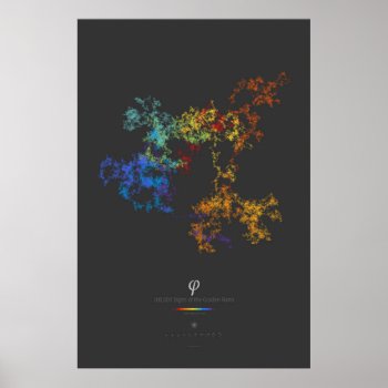 100k Digits Of The Golden Ratio (dark) Poster by creativ82 at Zazzle