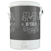 100th Anniversary Gift Chalk Hearts