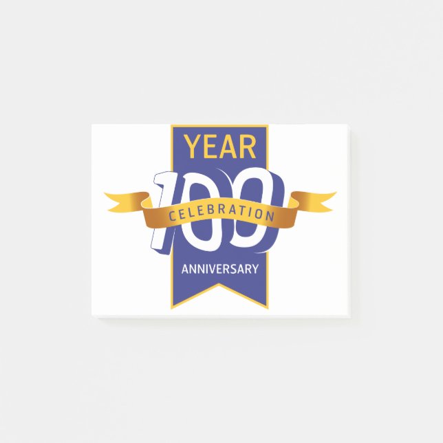 100th_anniversary_logo post-it notes (Front)