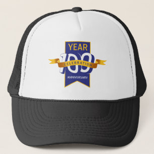 100th_anniversary_logo trucker hat