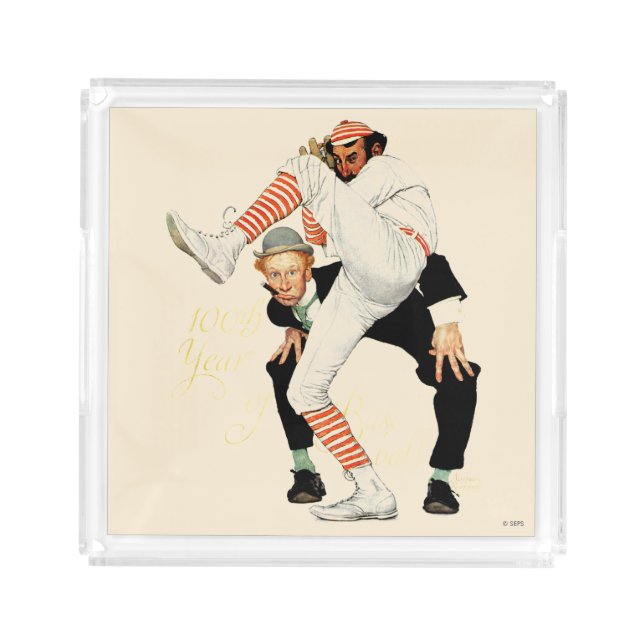 100th Anniversary of Baseball Acrylic Tray (Front)