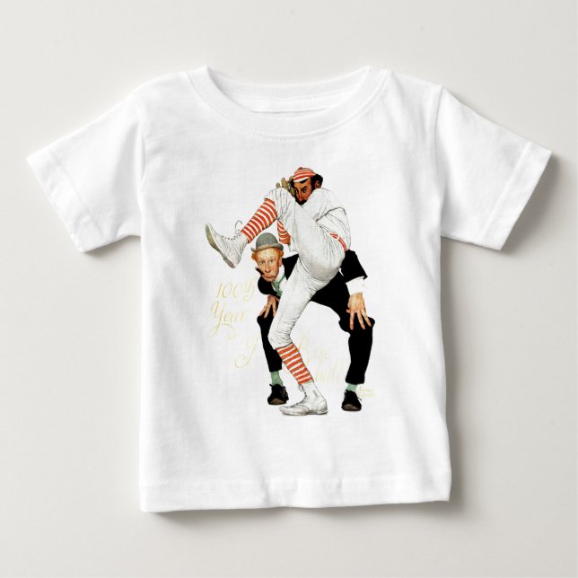 100th Anniversary of Baseball Baby T-Shirt (Front)