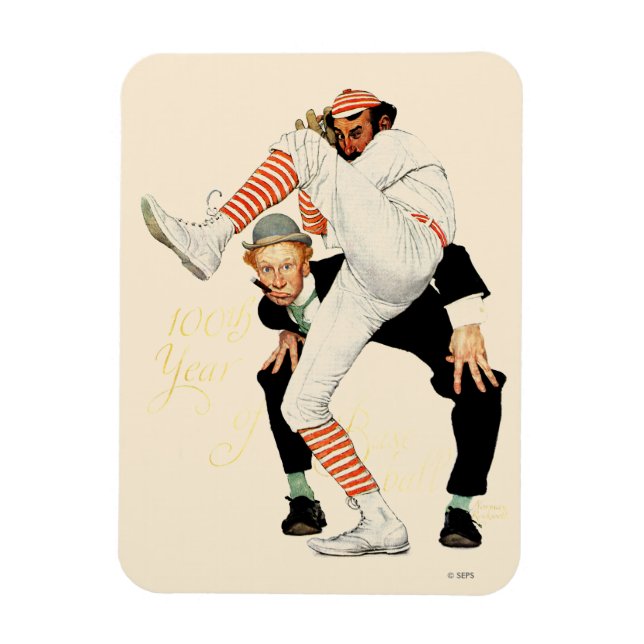 100th Anniversary of Baseball Magnet (Vertical)