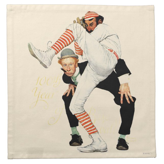 100th Anniversary of Baseball Napkin (Front)