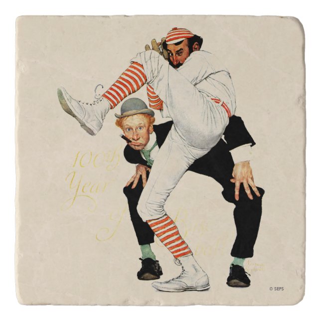 100th Anniversary of Baseball Trivet (Front)