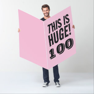 100TH BIRTHDAY 100 HUGE GIANT OVERSIZED CARD