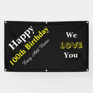 100th Birthday Banner