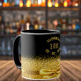 100th birthday black gold name elegant bow mug