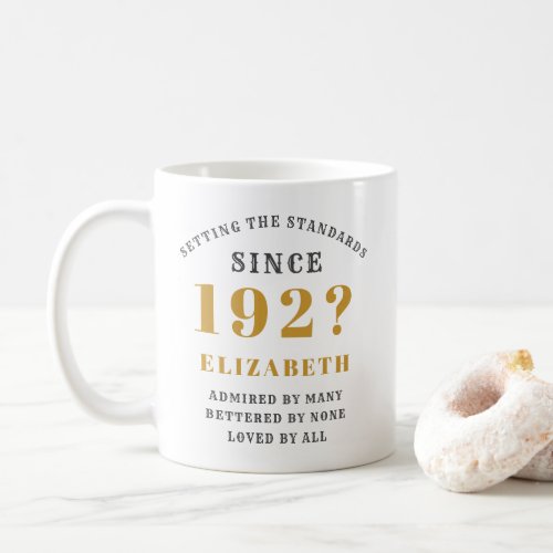 100th Birthday Born 1920s Chic Template Name Year Coffee Mug