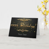 100th Birthday! Card (Yellow Flower)