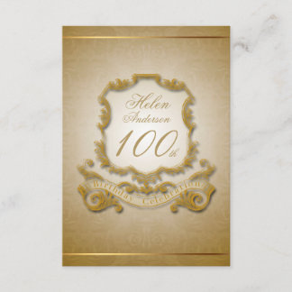100th Birthday Celebration Custom Vintage Frame Invitation