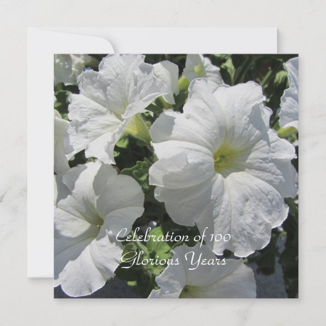 100th Birthday Celebration Invitation (Front)