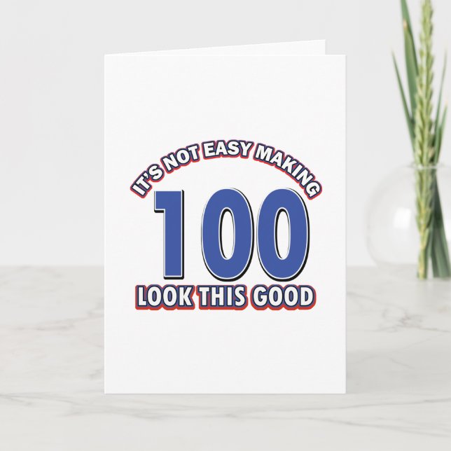 100th birthday designs card (Front)