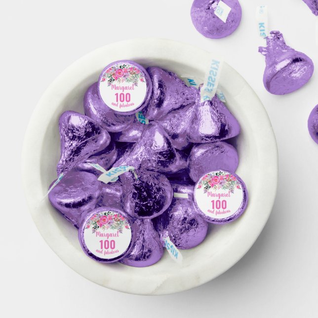 100th birthday floral hershey®'s kisses® (Assorted)