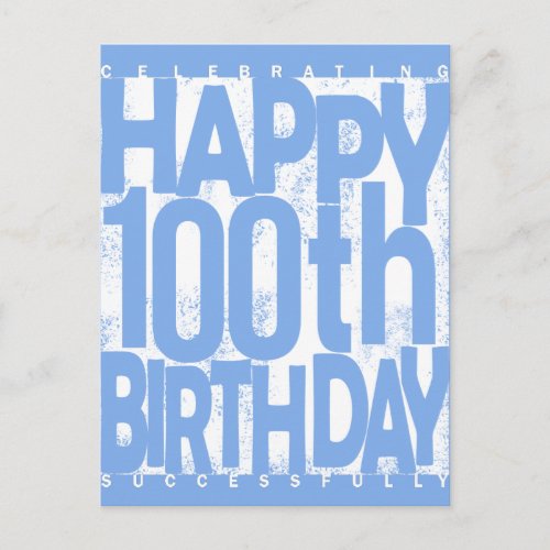 100th Birthday Gift card
