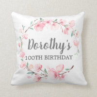 100th Birthday Gift Pink Cherry Blossom Floral