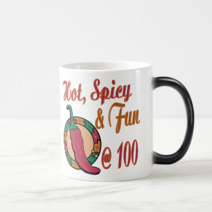 100th Birthday - Hot Spicy and Fun at 100 Color Morph Mug