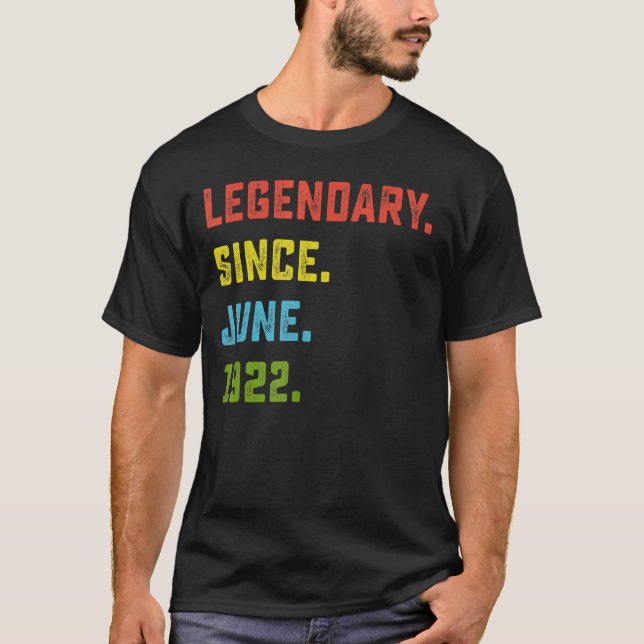 100th Birthday  Legendary Since June 1922 100 Year T-Shirt (Front)