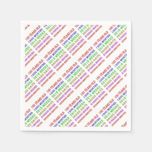 100th  Birthday Milestones Napkins