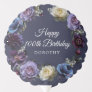 100th Birthday Moody Purple Flower Personalized Balloon