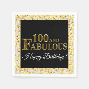100th Birthday Napkins