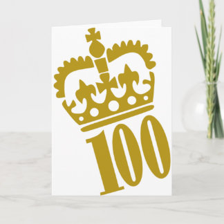 100th Birthday - Number – Hundred Card