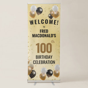 100th Birthday Party Banner with Name