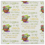 100th Birthday Party Gifts. What happens on my 100 Fabric