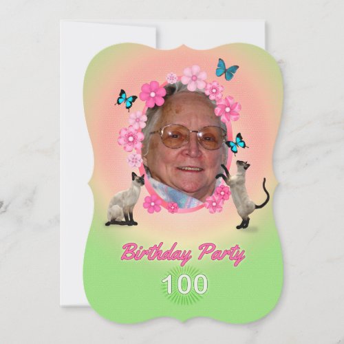 100th Birthday Party Invitation