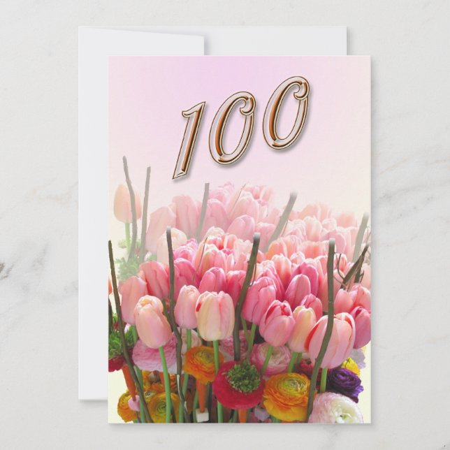 100th Birthday Party Invitation (Front)