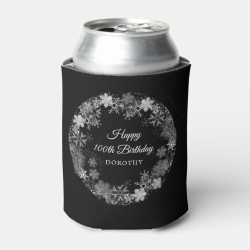 100th Birthday Party Winter Wonderland Can Cooler