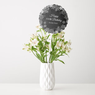 100th Birthday Party Winter Wonderland Snowflake Balloon
