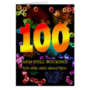 100th Birthday Still Rocking Cards