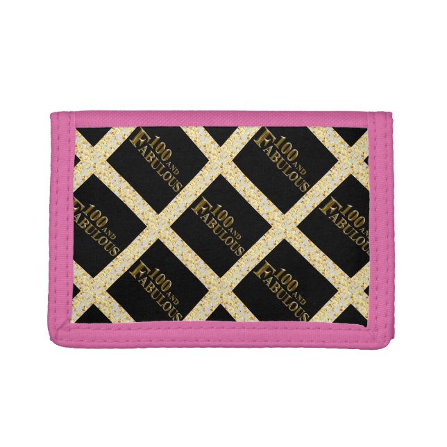 100th Birthday  Trifold Wallet (Front)