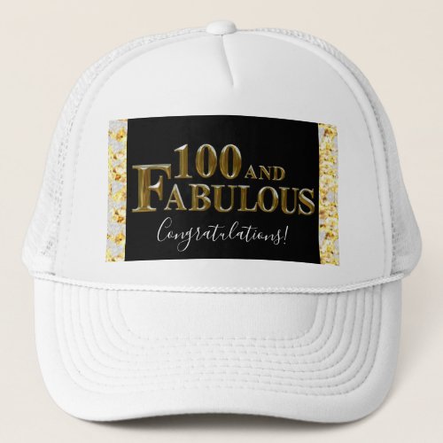 100th Birthday  Trucker Hat