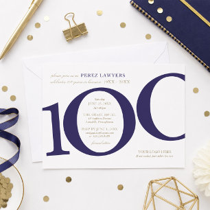 100th Business Anniversary Invitation