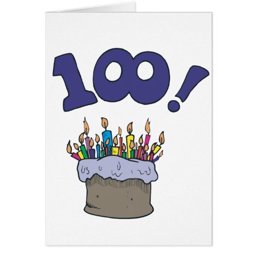 100th Cake Cards (Front)