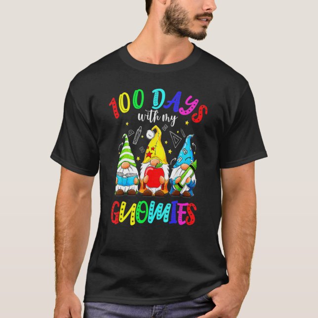 100th Day 100 Days Of School Gnome Costume Women M T-Shirt (Front)