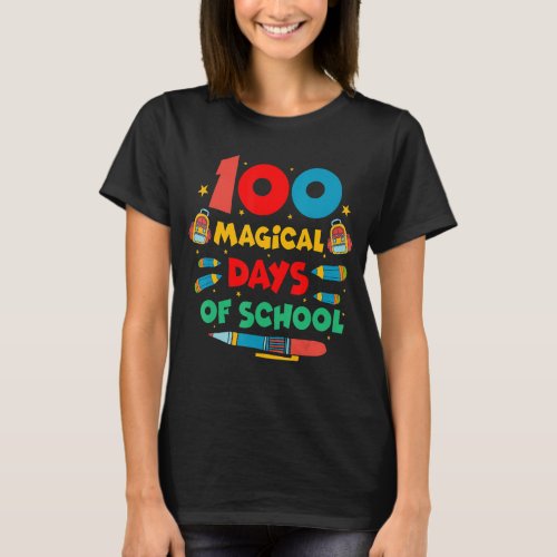 100th Day 100 Magical Days Of School Costume Women T_Shirt