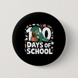 100th Day Funny Outfit Teacher & Student 100 D Button
