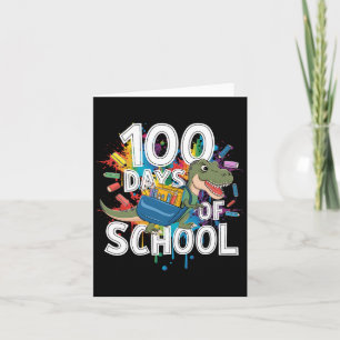 100th Day Funny Outfit Teacher &amp; Student 100 D Card