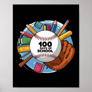 100th Day Funny Outfit Teacher & Student 100 D Poster