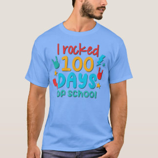 100th Day I Rocked 100 Days of School Music Teache T-Shirt