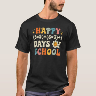 100th Day Math Teacher Math Formula Happy 100 Days T-Shirt