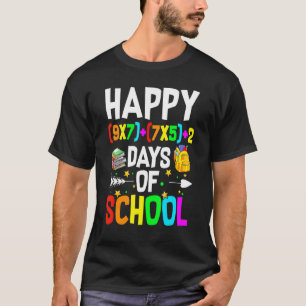 100th Day Math Teacher Math Formula Happy 100 Days T-Shirt