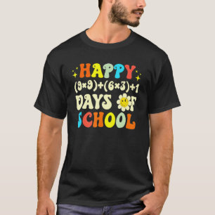 100th Day Math Teacher Math Formula Happy 100 Days T-Shirt