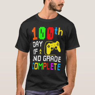 100th Day Of 2nd Grade Complete Video Game 100 Day T-Shirt