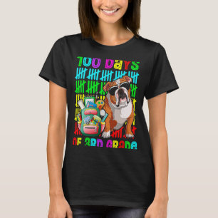 100th Day Of 3rd Grade Boys Kids English Bulldog D T-Shirt