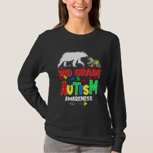 100th Day Of 3rd Grade Teacher Autism 100 Days Sma T-Shirt